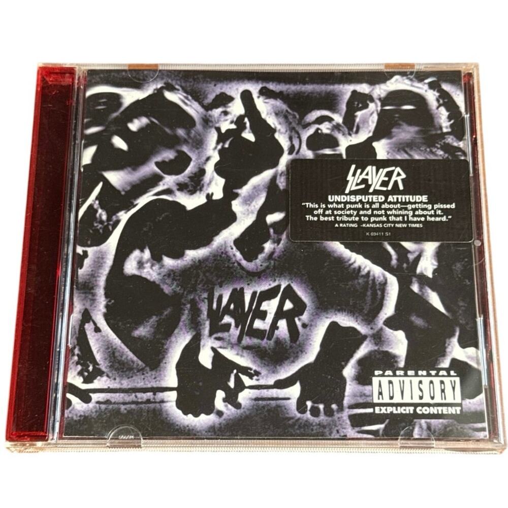 Vintage Slayer Undisputed Attitude CD (1996) Red Spine Jewel Case Hype Sticker